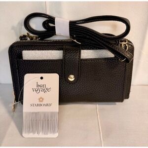 NWT Bon Voyage Crossbody Black Travel Bag